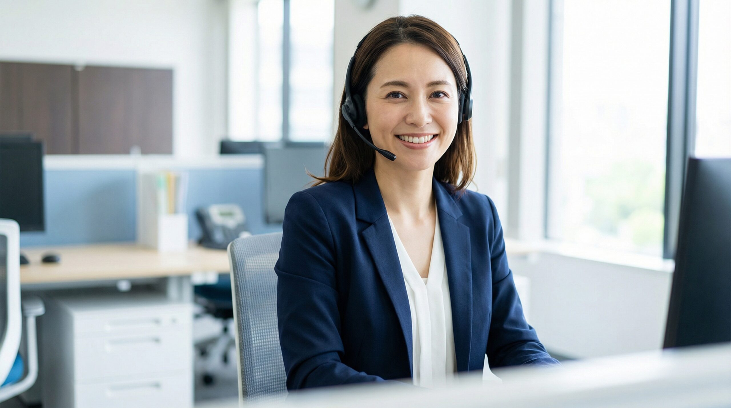 Customer support representative helping with insurance claims
